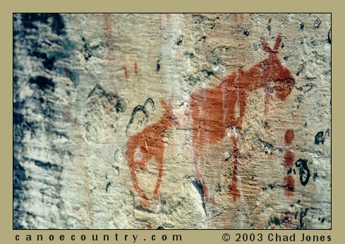 pictographs bwca lake boundary waters ely minnesota moose pictograph quetico native canoe area touch please