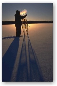 Snow Shoeing the Boundary Waters